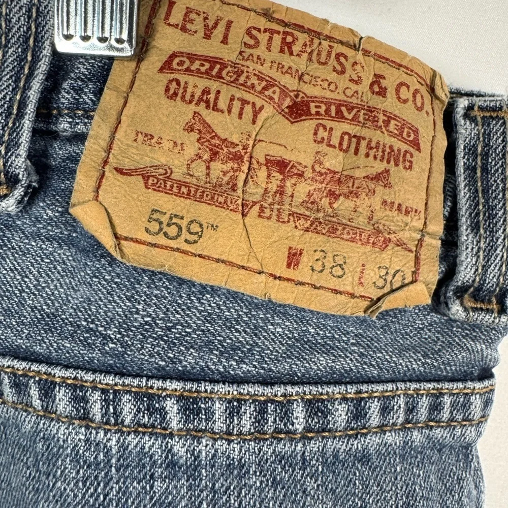Levi's 559 Relaxed Straight Blue Jeans 38X30